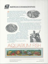 # 3317-3320 AQUARIUM FISH, CORAL REEF TANK  1999 Commemorative Panel