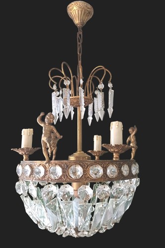 Lustre ancien cristal - lustre, en