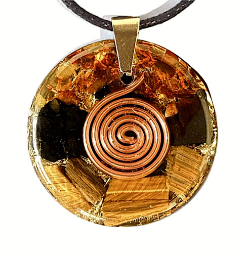 Pendentif orgonite pure - pendentif,