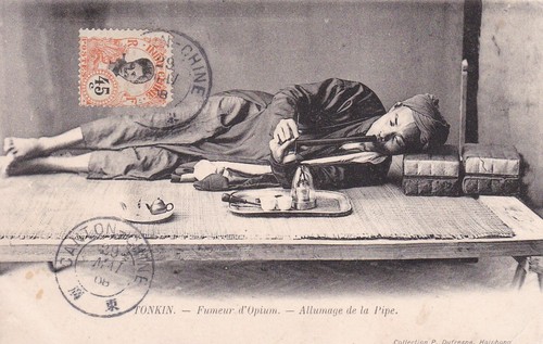Tonkin fumeur opium - d'opium,