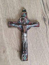 Croix jésus Christ en bronze