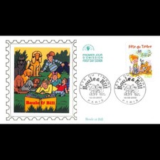 CEF soie - Fête du timbre. Boule et Bill - 16/03/2002 Paris