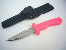 AITOR SPAIN NEW OLD STOCK DIVING/ WATERSPORT/ FISHING KNIFE RARE BRIGHT PINK 