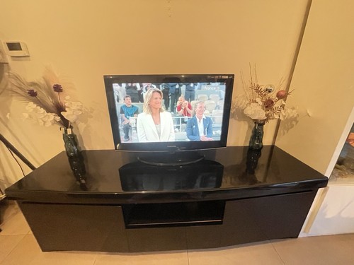 Grand meuble télé laqué - télé,