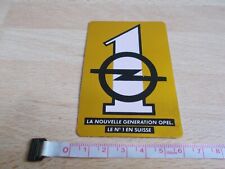 Autocollant LA NOUVELLE GÉNÉRATION OPEL. LE N°1 EN SUISSE
