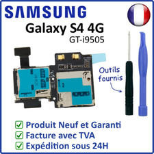 NAPPE FLEX LECTEUR SIM ET MICRO SD DU SAMSUNG GALAXY S4 4G VERSION i9505 +OUTILS