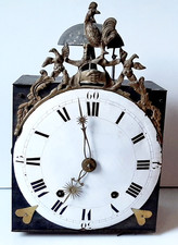 MOUVEMENT Horloge COMTOISE  XVIII Fronton COQ Entente DIRECTOIRE Balancier AR