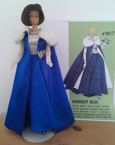 Barbie vintage 1965 midnight - barbie,