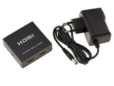 Splitter HDMI 1.4b - 2 Ports - Boitier Métal - Résolution 4K (2160x3840) - 3D