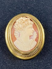 Renaissance Women's Cameo Profile Pendant Brooch