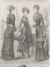 magazine féminin La Mode pour Tous grands magasins gravures anciennes 1880 1881