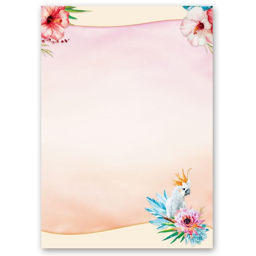Papier motif cacatoès - papier,