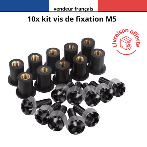 10x kit vis fixation bulle - fixation, m5