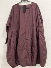 Rundholz Burgundy Polyester Bubble Dress Sz L (item B6)