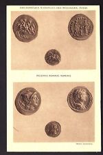 Postcard Ancient Roman Med Library Coins