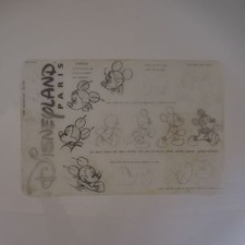 2 Vintage DISNEYLAND PARIS MICKEY Drawing Board Reproduction Table Sets