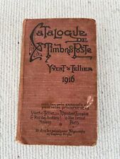 REDUCED!!!Vintage Catalogue timbres poste French Stamps 1916 - Yvert & Tellier