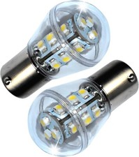 2-Pack Étanche BA15s Base LED Ampoule pour Deere Tracteur, AD2062R Cool Blanc