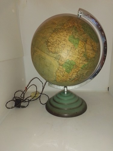 Ancien globe terrestre perrina - globe,
