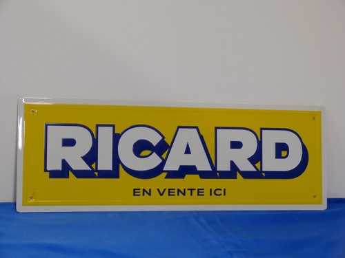 Plaque métal ricard 2018 - métal, "ricard"