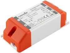 Poppstar Transformateur 220V AC/12V DC 1.25A jusqu'à 15W, Ballast 12V pour LED