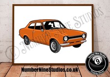 Ford Escort mk 1 Orange