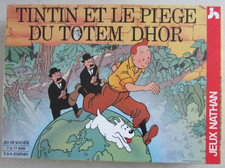 Jeu de société Tintin et le piège du Totem Dhor Jeux Nathan (Quelques usures)