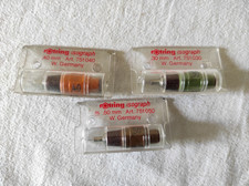 Lot 3 Pointes Rotring Isograph  0,30 - 0,40 et 0,50mm