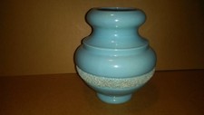 Vase bleu turquoise époque