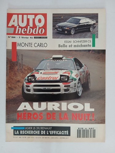 Auto hebdo 866 2 1993 - hebdo, n°866