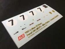 1962 LE MANS #7 FERRARI 250 GTO MIKE PARKES/LORENZO BANDINI 1:24 DECALS