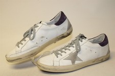 Golden Goose GGDB Superstar Sneakers Distressed Leather Mens 10 43 Italy Shoes
