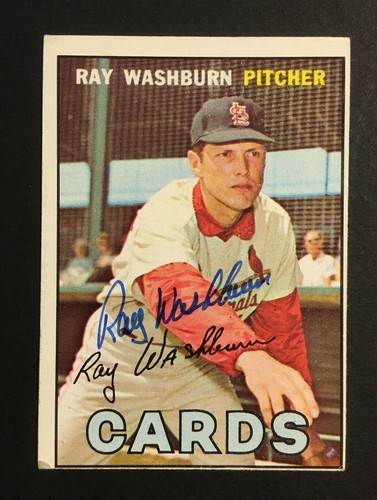 Ray washburn cardinals signed - cardinals,