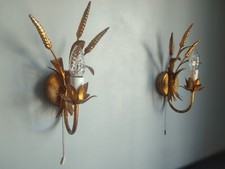 Pair of Vintage Hollywood Regency Style Italian Sconces