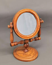 9180037 Miroir de Maquillage Bois Psyché Pivotant Tourné