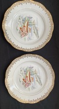 6 assiettes Vintage Dessin