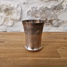 ANCIENNE TIMBALE METAL ARGENTE