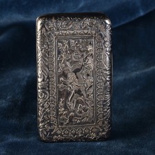 Boite en Argent massif décors