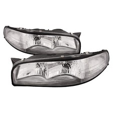 Headlights Pair For 1997-1999 Buick Le Sabre Left Right Halogen Set Lamps