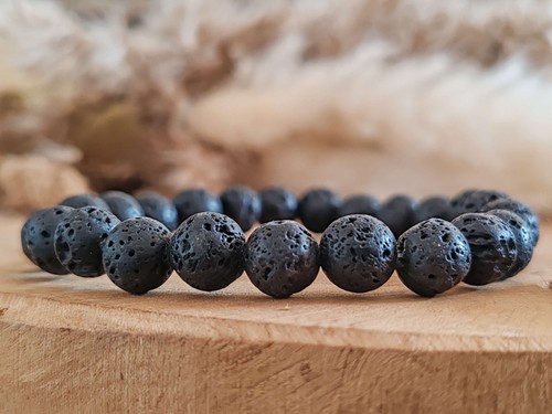 Bracelet pierre lave - bracelet, de