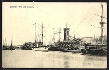 CPA Ostende, Vue sur la Gare