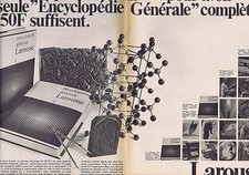 Advertising 016 1968 Larousse General Encyclopedia (2 pages)