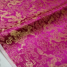 DIY Oriental Chinois Tissu Dragon Brocart Kimono Hanfu Qipao Robe Vêtements