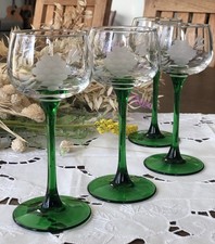 4 verres à vin blanc d'Alsace