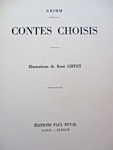 Grimm contes choisis - grimm,