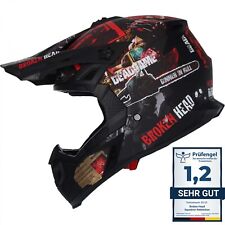 Broken Head MX Motocross-Helm Resolution Rouge