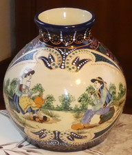 Superbe vase boule HB Quimper