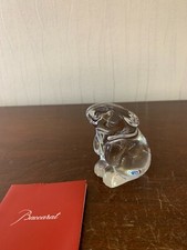 Baccarat Crystal Clear Sitting Rabbits