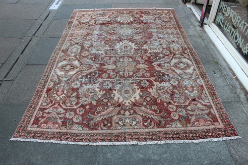 Tapis oriental vintage fait - tapis,