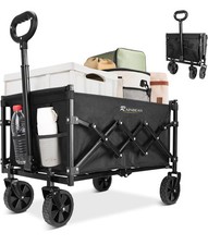 RAINBEAN Collapsible Wagon Cart Foldable Heavy Duty Folding 264lbs 110L